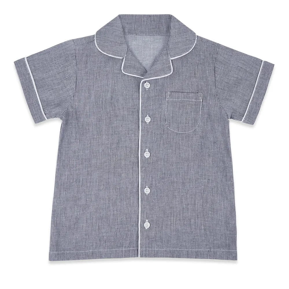 Boy Nightsuit, Blue 6-24 Months