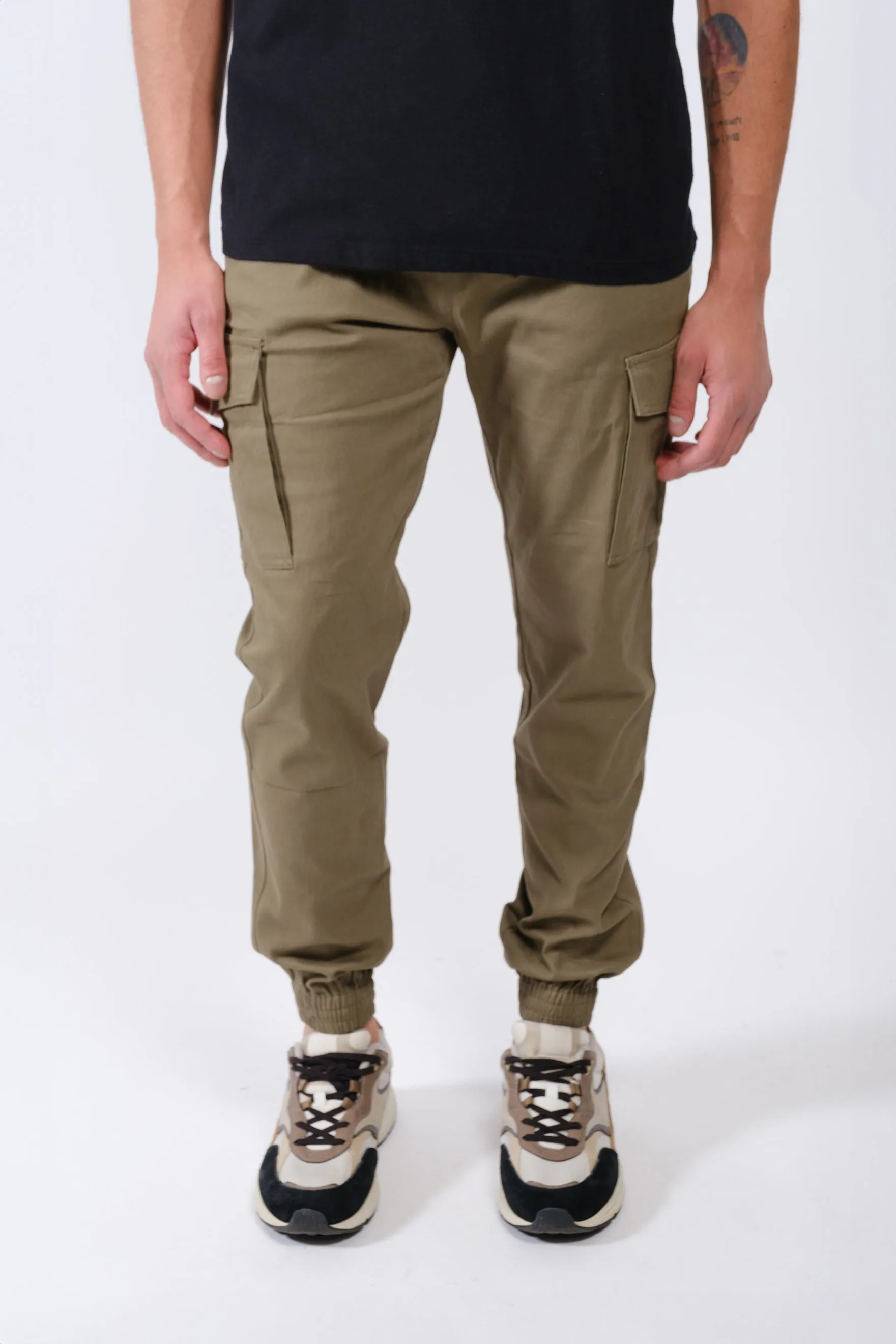 Cargo Pocket Twill Jogger
