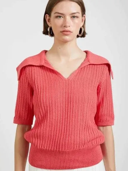 Collared Knit Top