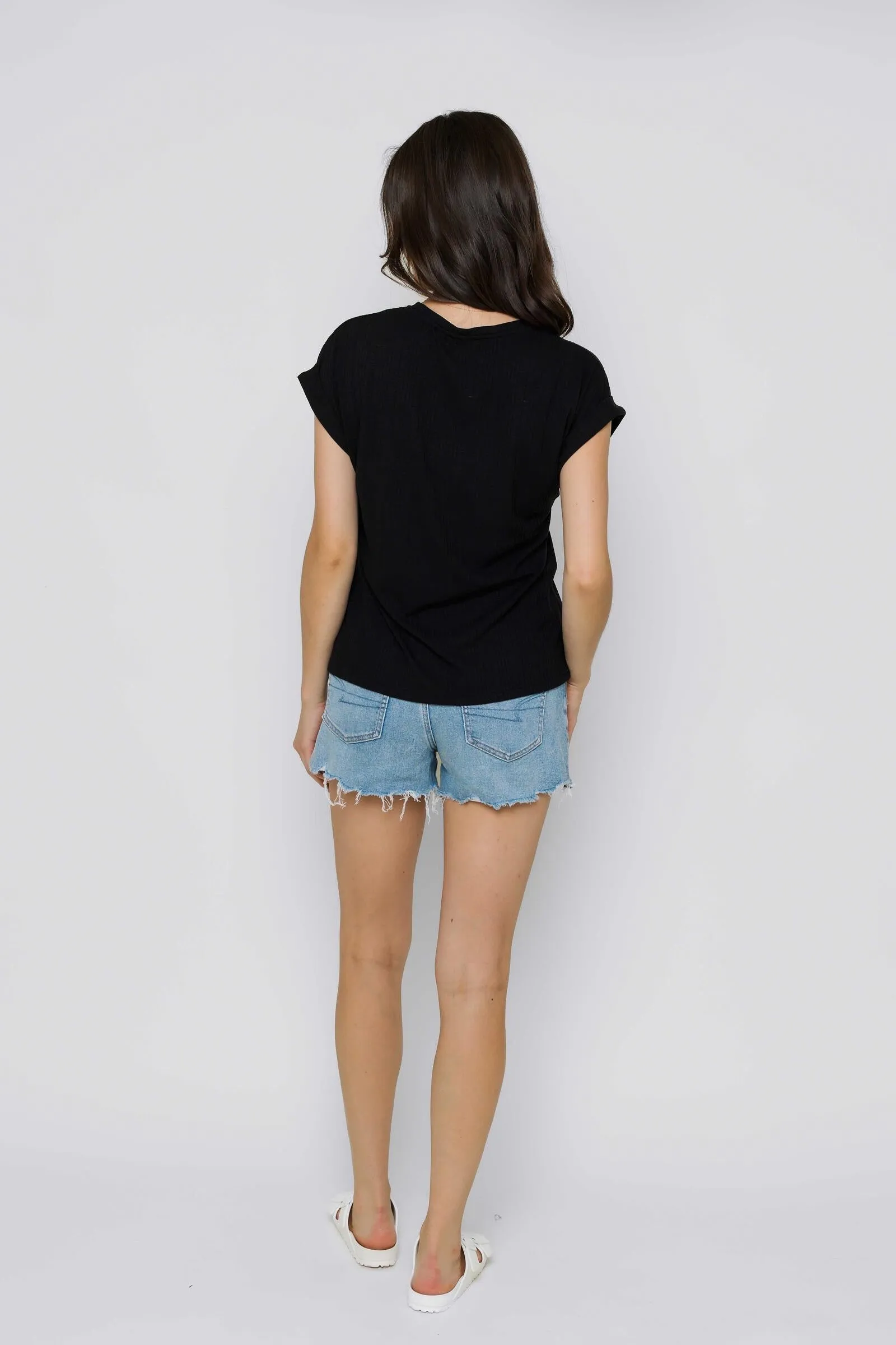 Daisy Ribbed Tee
