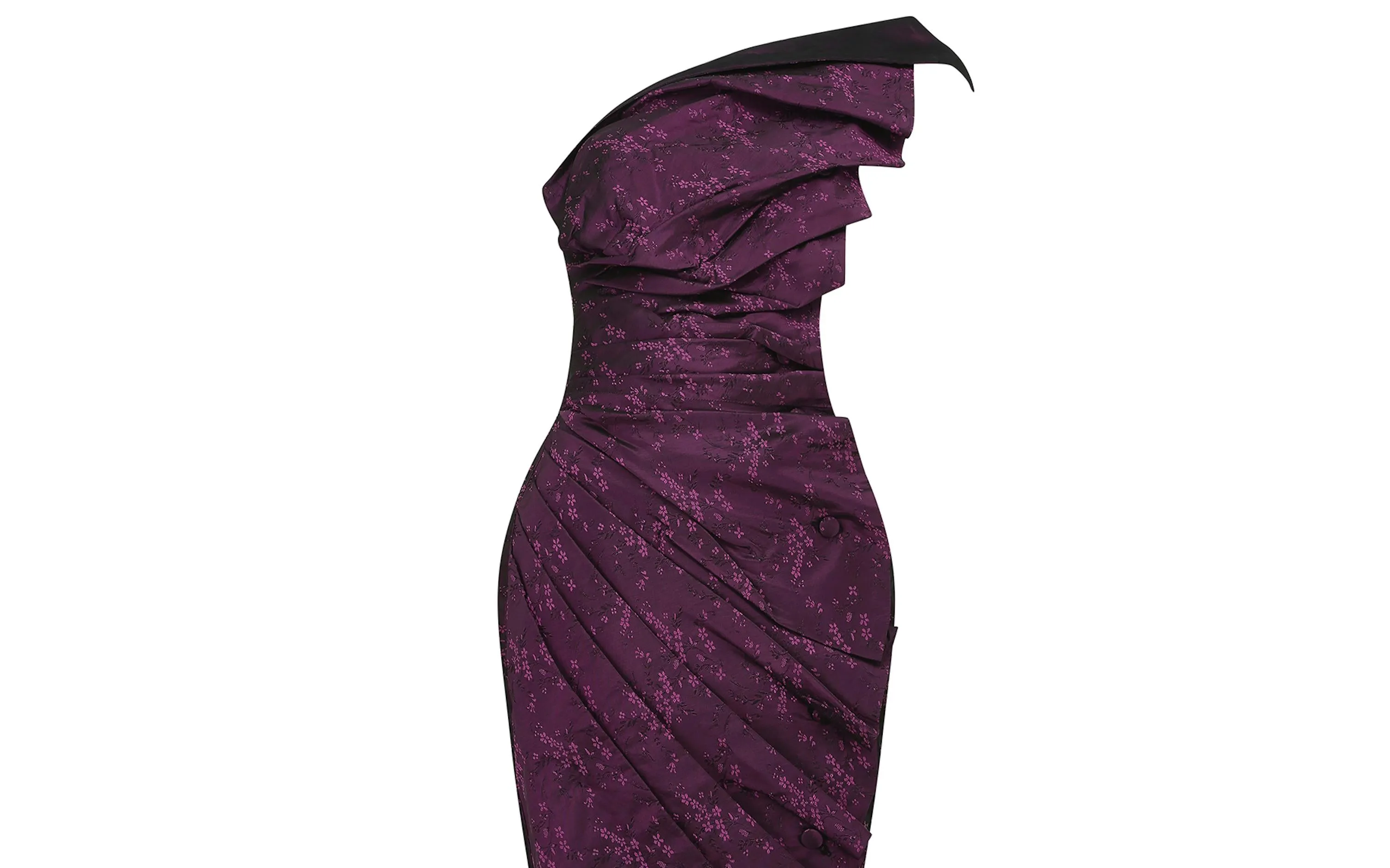 Fine and Rare 1986 Antony Price Purple Bird Dress