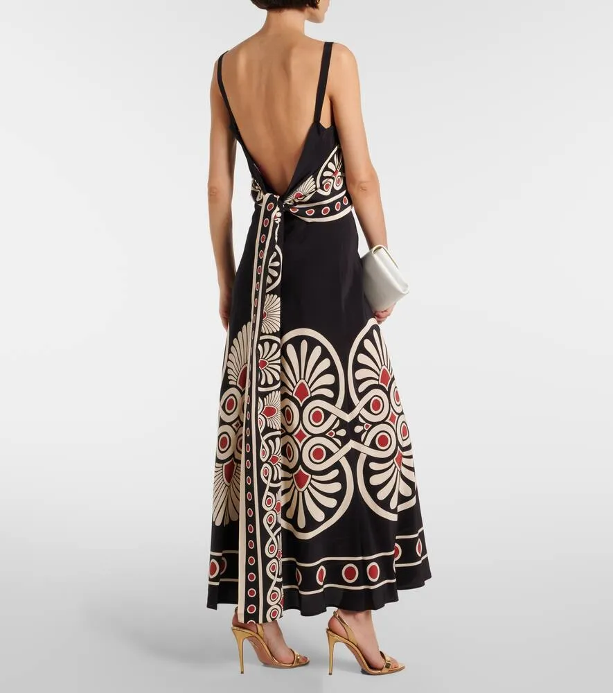 La DoubleJ Slip-Around silk cr√É¬™pe de chine maxi dress
