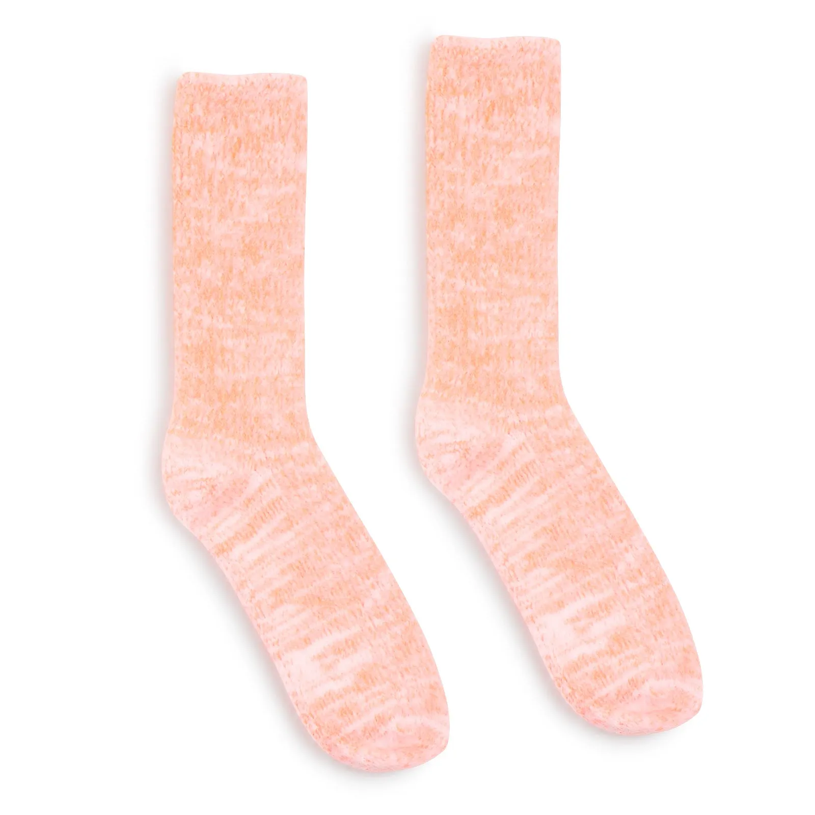Women Cozy Color Pop Long Fur Socks (Crew 8 Pairs) YZ 18