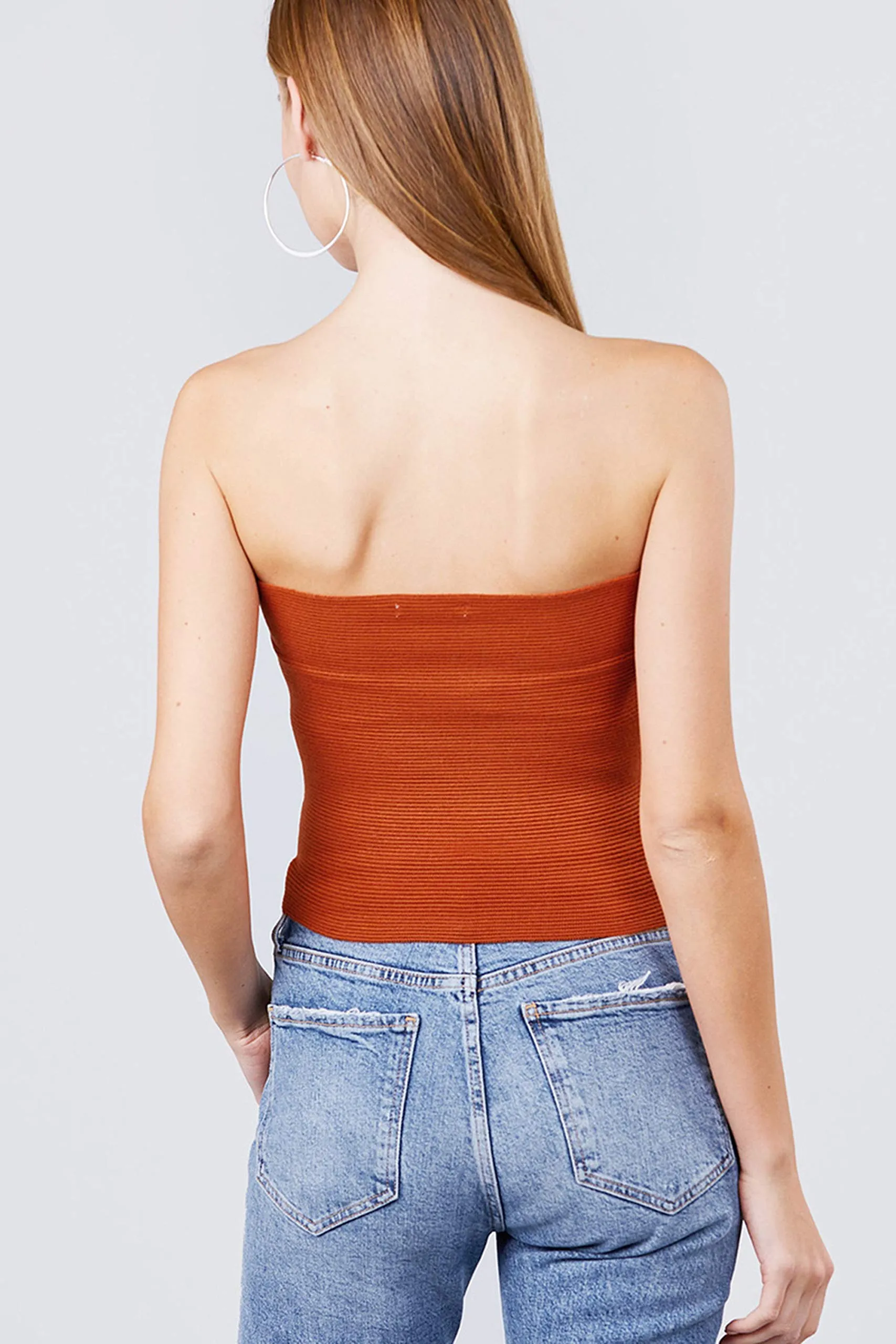 Women's Sweater Knit Tube Top